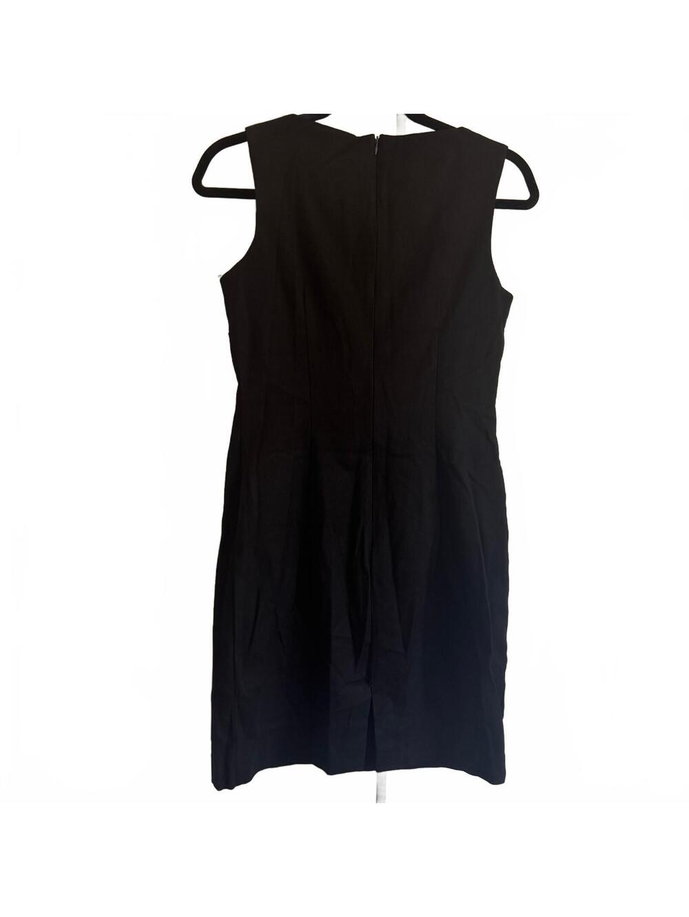 Y2k John Roberts Black Sheath Dress Blue Butterfly Autumn Wedding Guest Size 8 View 3
